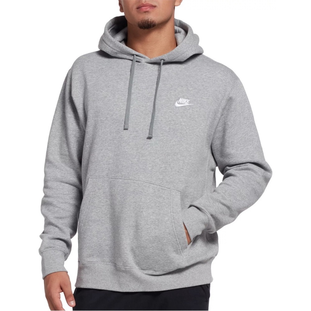 Nike Men's Fleece Hoodie - Grey SIZE LARGE